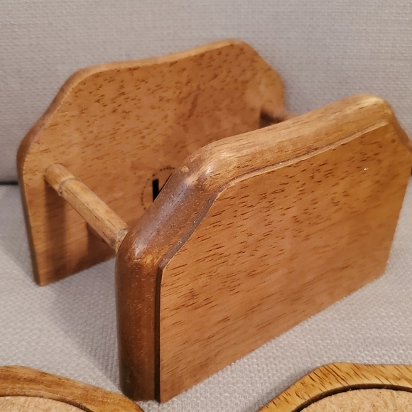 Wooden Coasters and Holder - Picture 7 of 7
